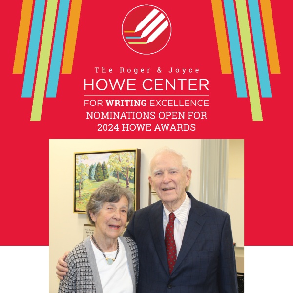 Nominations are open for the 2024 Howe Awards. Pictured here are Roger & Joyce Howe, class of 1957.