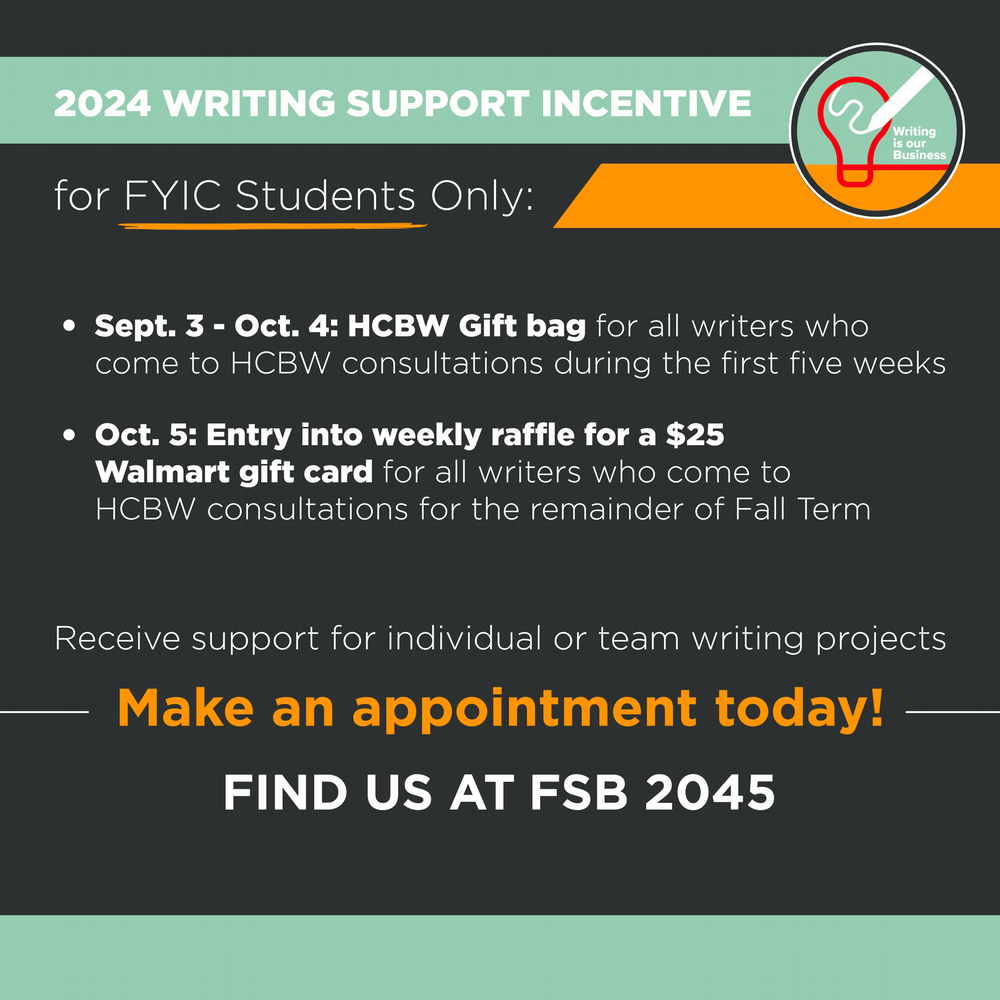 FYIC Writing Support Incentive