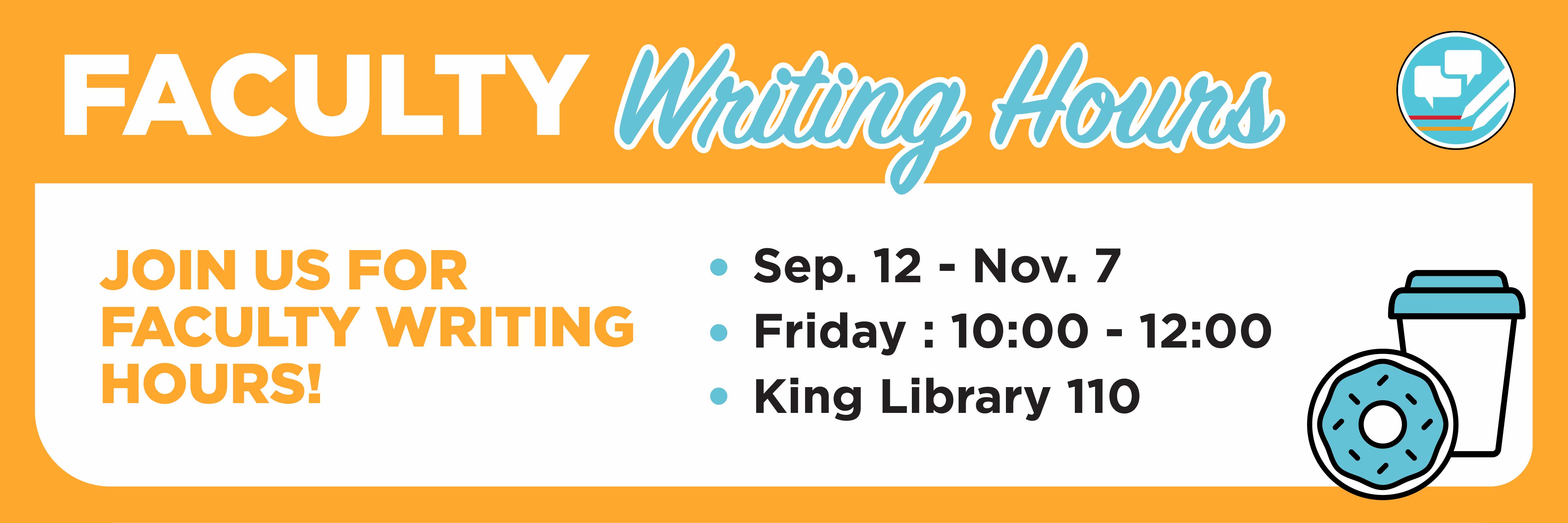 Faculty Writing Hours