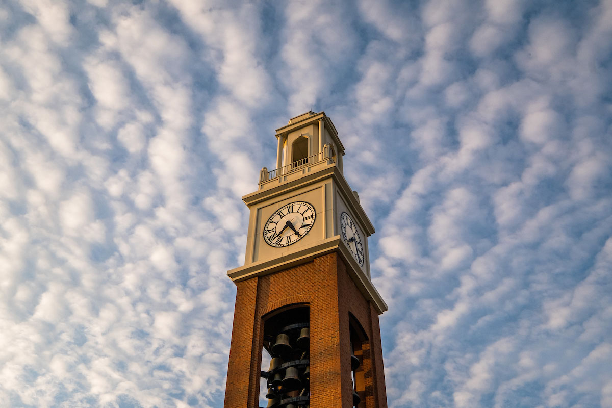 picture of tower on miami university campus
