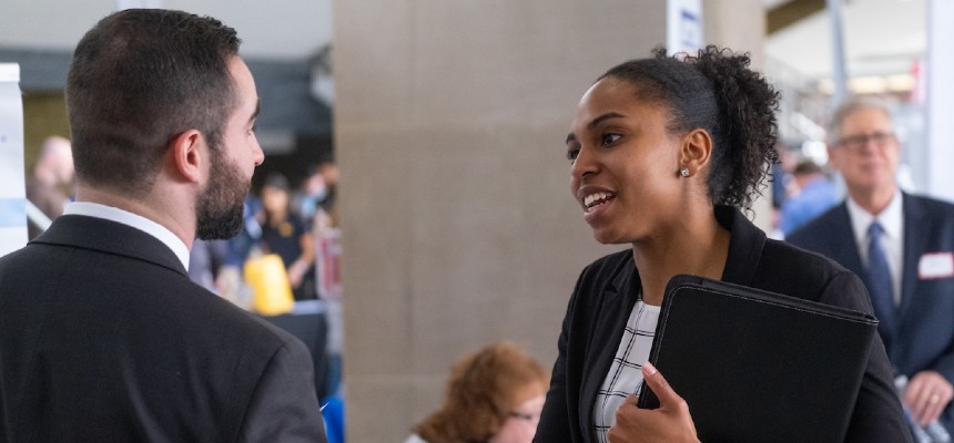 Career fair interview