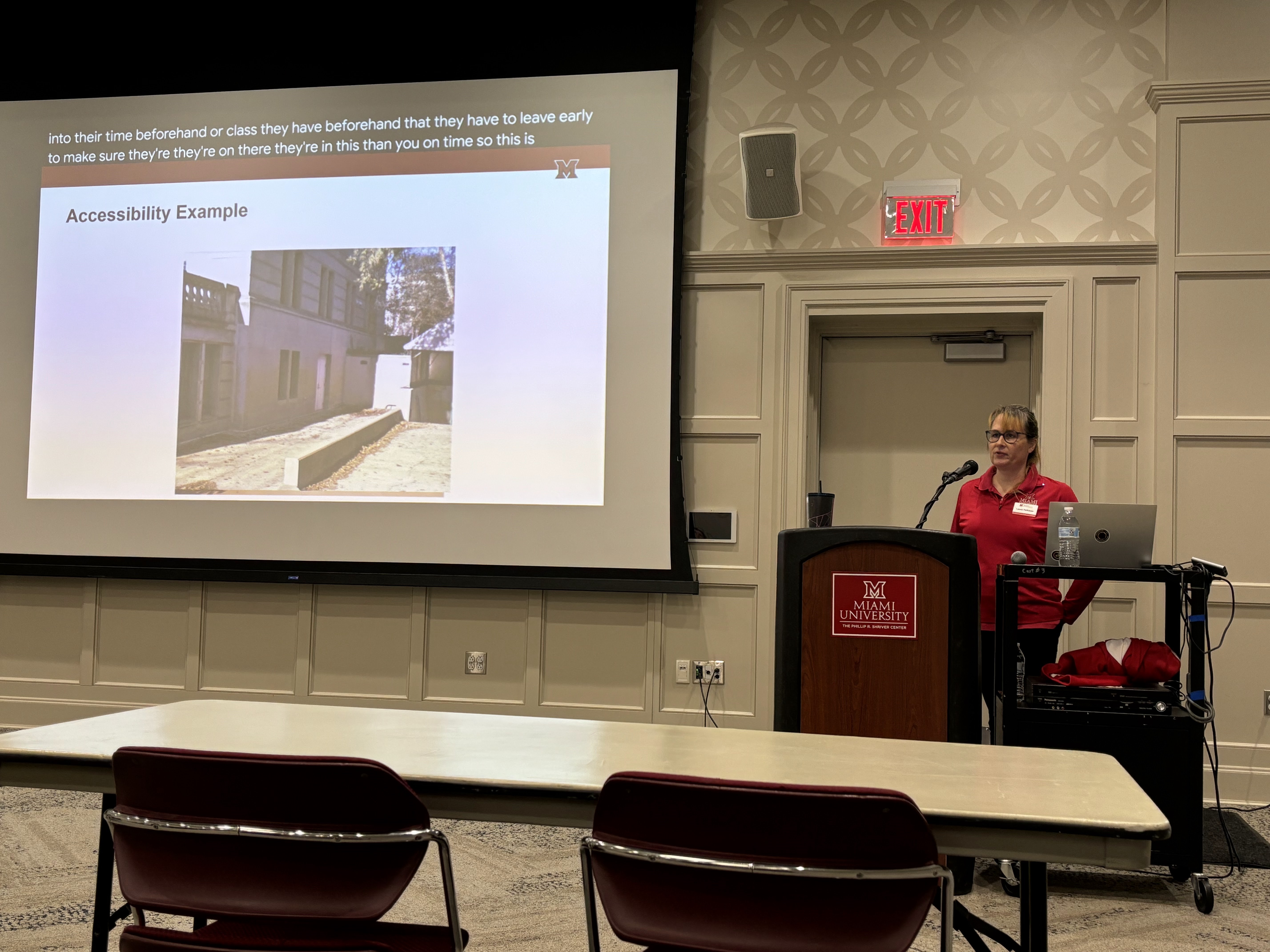 Laura Fathauer presents on alternative text at Access for All