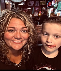 Kasey and her son