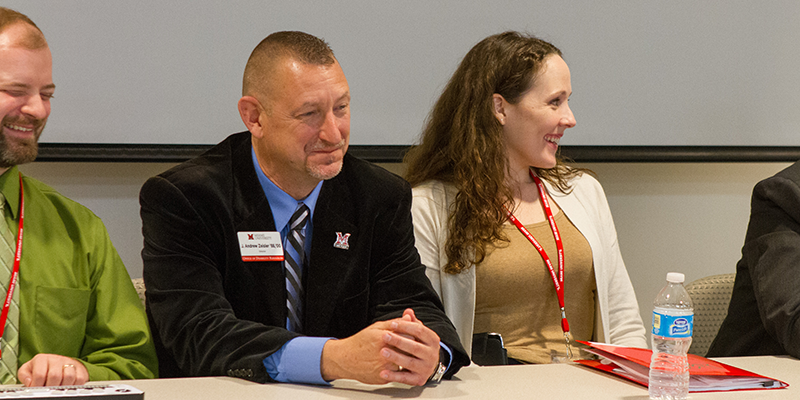 Greg Williams, Andy Zeisler, and others at panel presentation