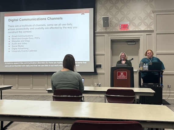 Jessica Rea and Polly Heinkel present on accessible marketing