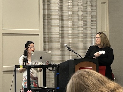 ElizaMarie and Hope at the accessible events breakout session