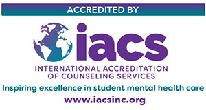 Accredited by iacs International Accredidation of Counseling Servies logo