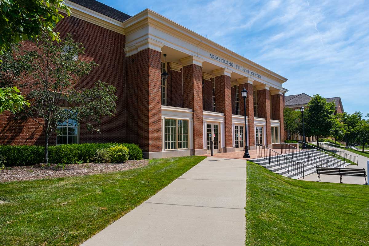 exterior of armstrong student center
