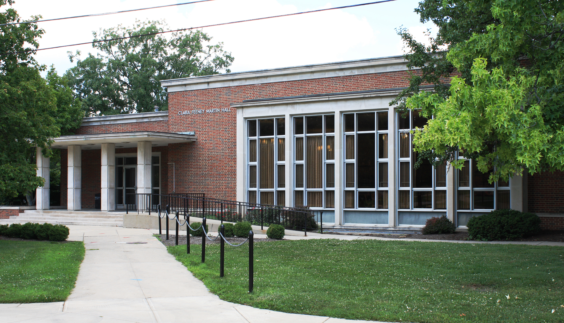 exterior of martin dining commons