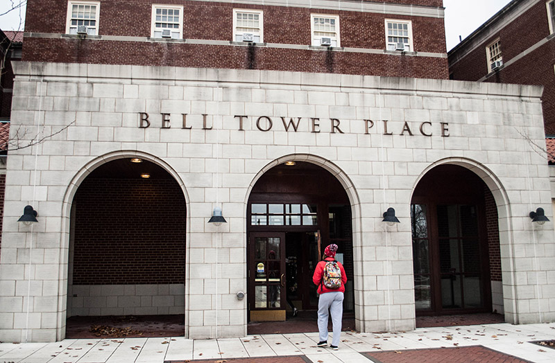 exterior of bell tower