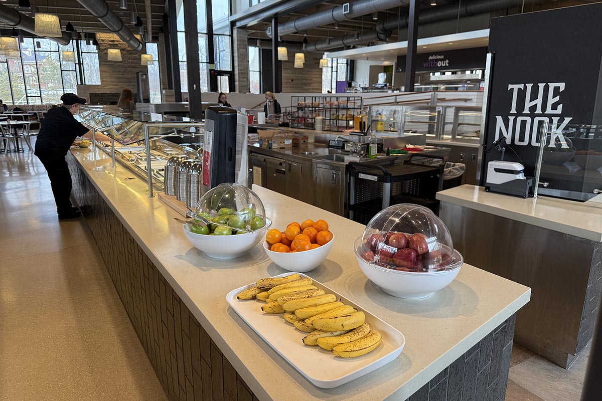 buffet line at western dining commons