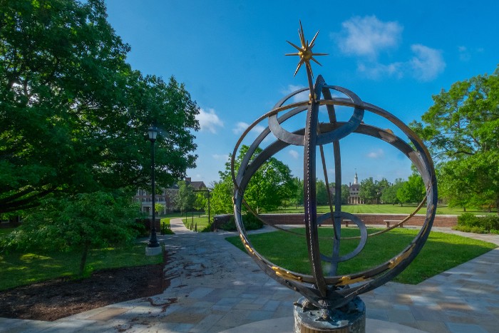 sundial on campus