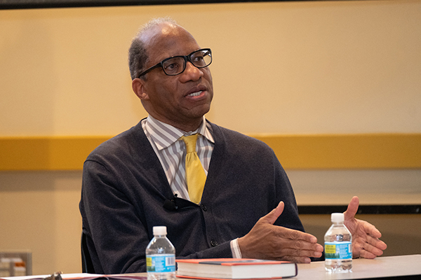 Wil Haygood talks to Miami students.