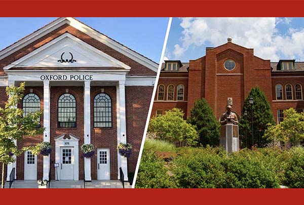 oxford police building and mcguffey hall