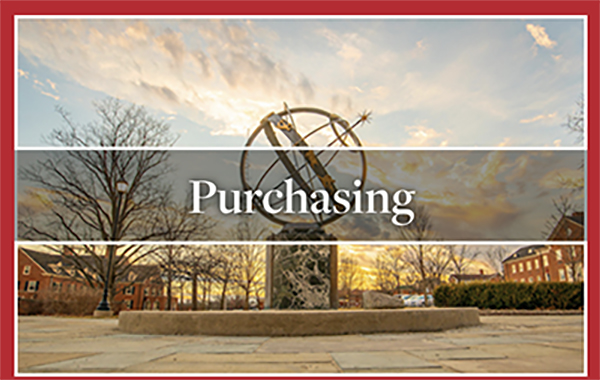 the word purchasing over a background of the sundial 