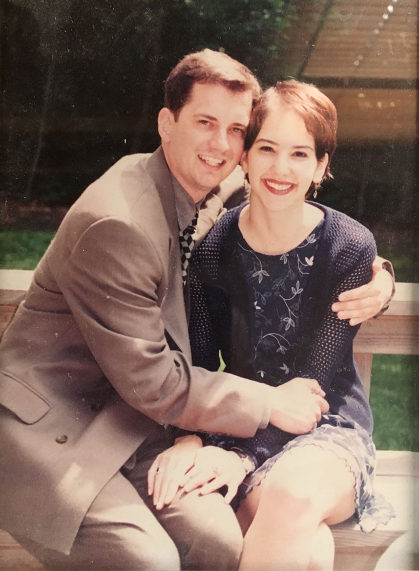 Mark and Jodi before.