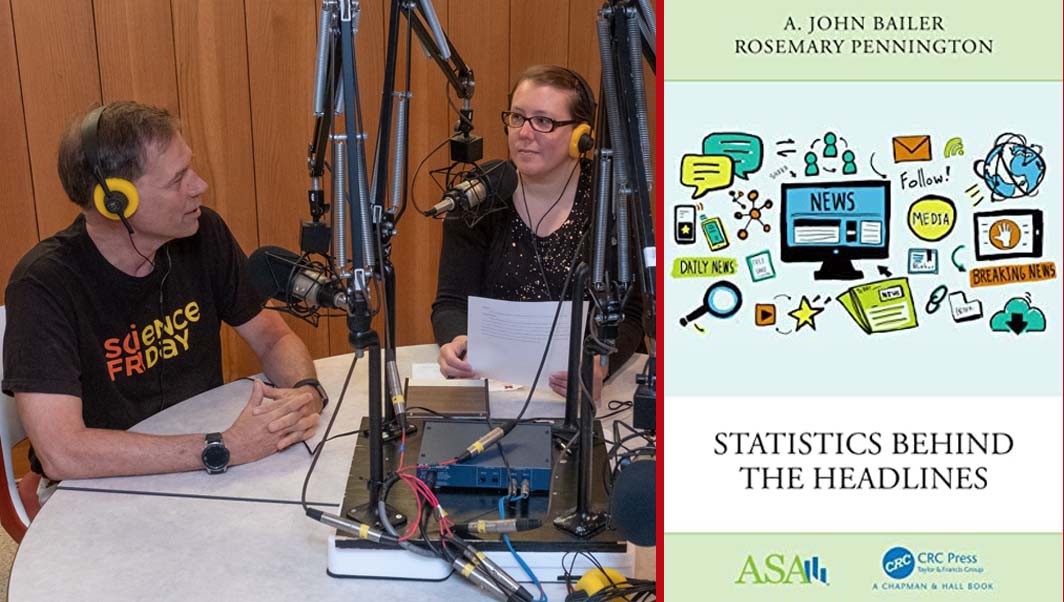 book authors, john bailer and rosemary pennington, also host the stats+stories podcast