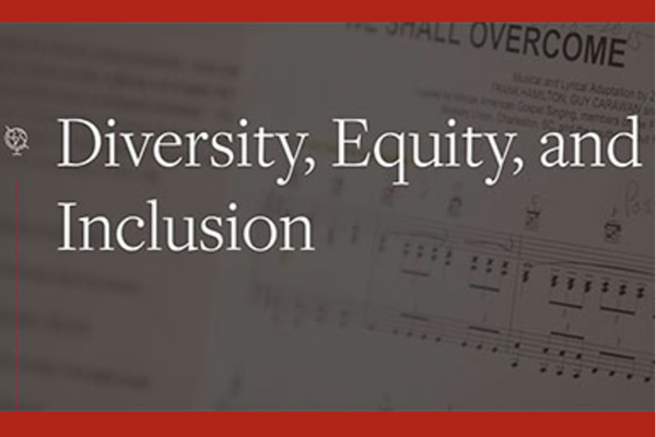 a graphic saying Diversity, Equity, and Inclusion