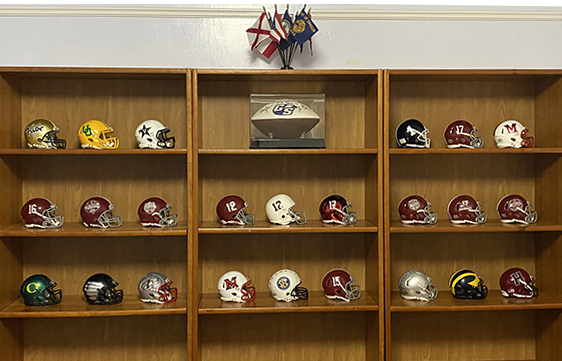 Georgia High School mini football helmets