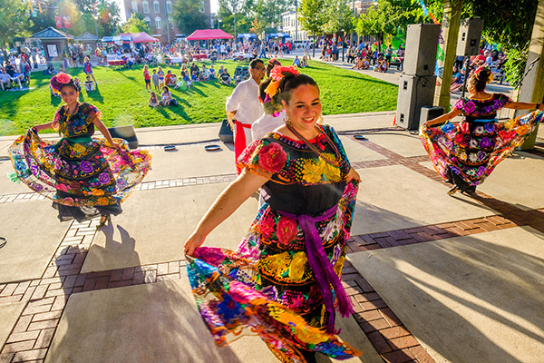 Dancers perform at the UniDiversity Festival in 2016.