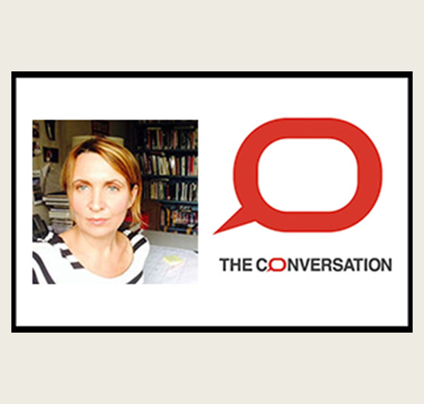 Kerry Hegarty and The Conversation logo