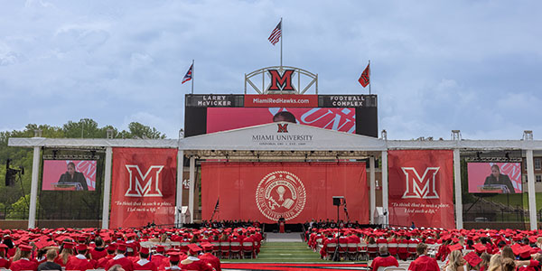 2023 spring commencement at Miami University