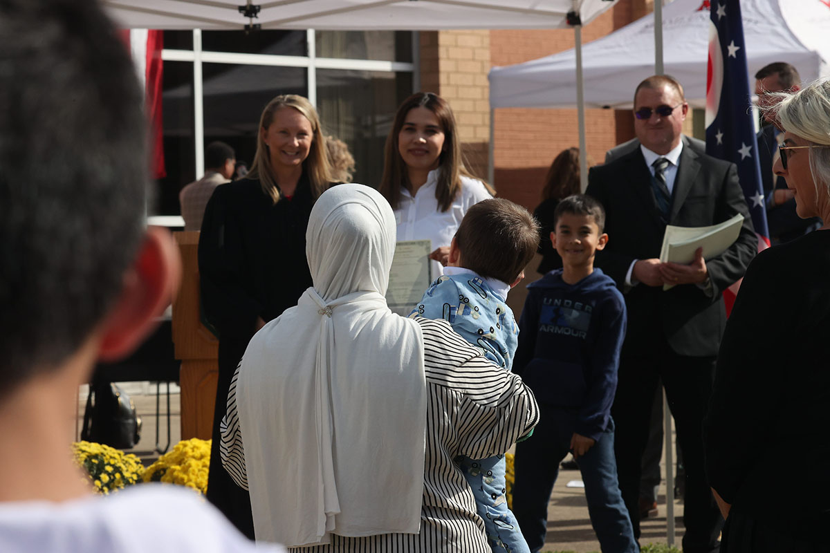 Candidates gathered on Sept. 17 at Miami University Regionals in Hamilton to became citizens of the United States of America.