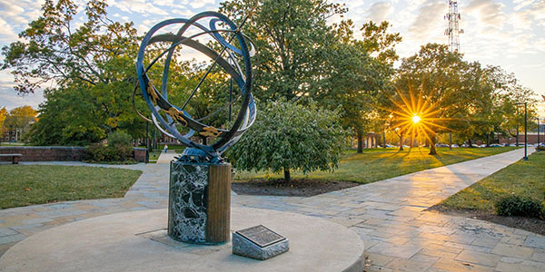 Sundial on Miami University's Oxford campus