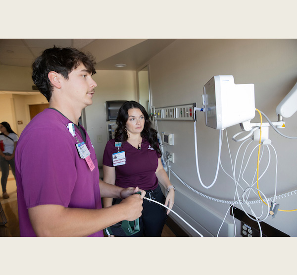 Michael Hundley, a senior majoring in Nursing