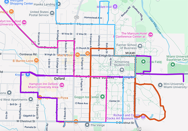 bcrta oxford new routes
