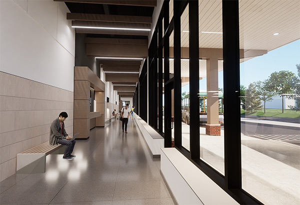 chestnut station waiting area rendering