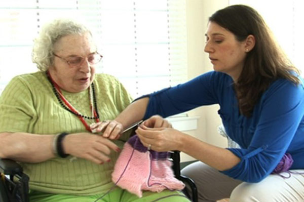 Professional care partners engage in IPPIs with nursing home residents.