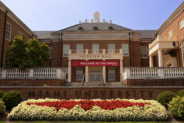 Shideler Hall on Miami University's Oxford campus