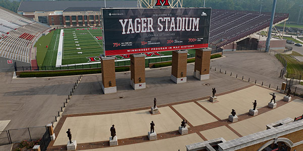 Cradle of Coaches at Miami University's Yager Stadium