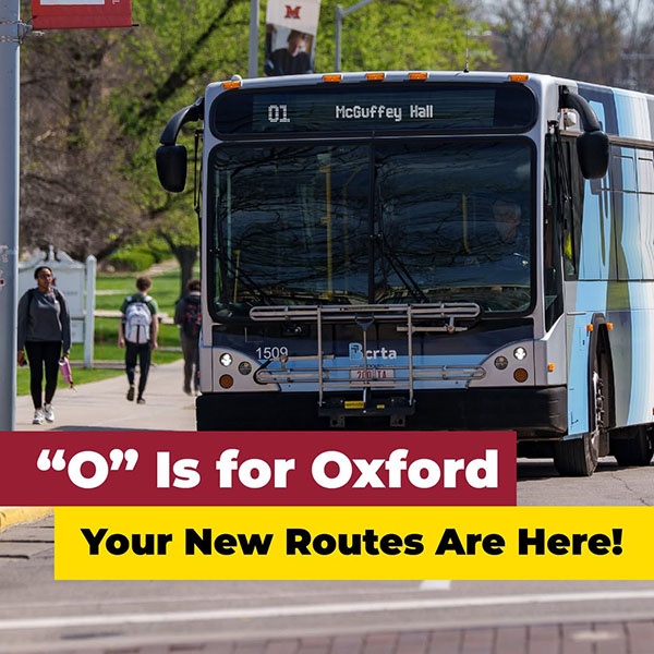 BCRTA Bus with O is for Oxford 