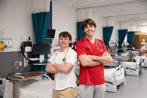 Brayden Osborne, left, and Reed Stewart 