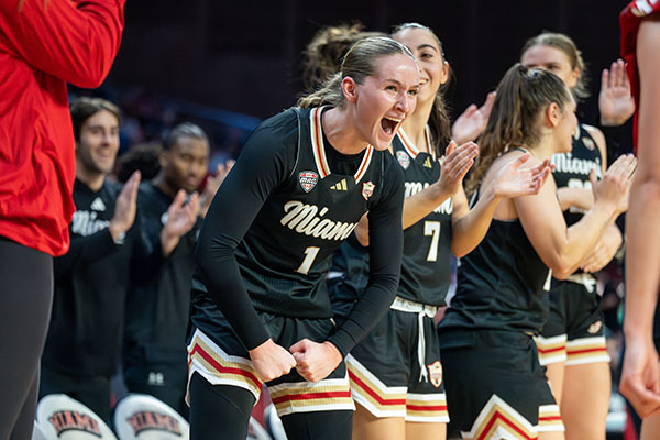Miami University's women's basketball team