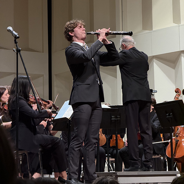 Winning Miami University's concerto competition this year earned Jack Nomina the opportunity to perform a solo piece accompanied by the orchestra in March.  