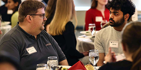 18 of the Last 9 networking lunch and panel at Shriver Center