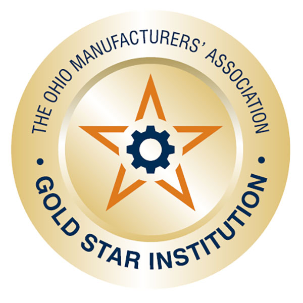 Ohio Manufacturers' Association Gold Star Institution logo