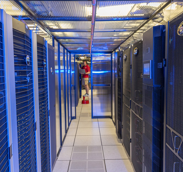 The Birdcage containment area in the Hoyt Hall Data Center