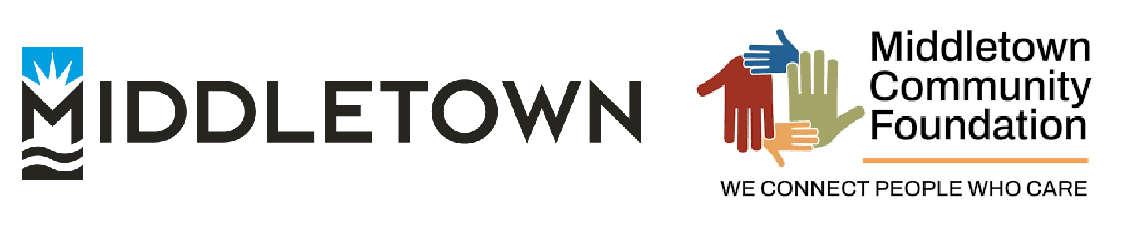 The logos for our partner organizations: the City of Middletown and the Middletown Community Foundation.