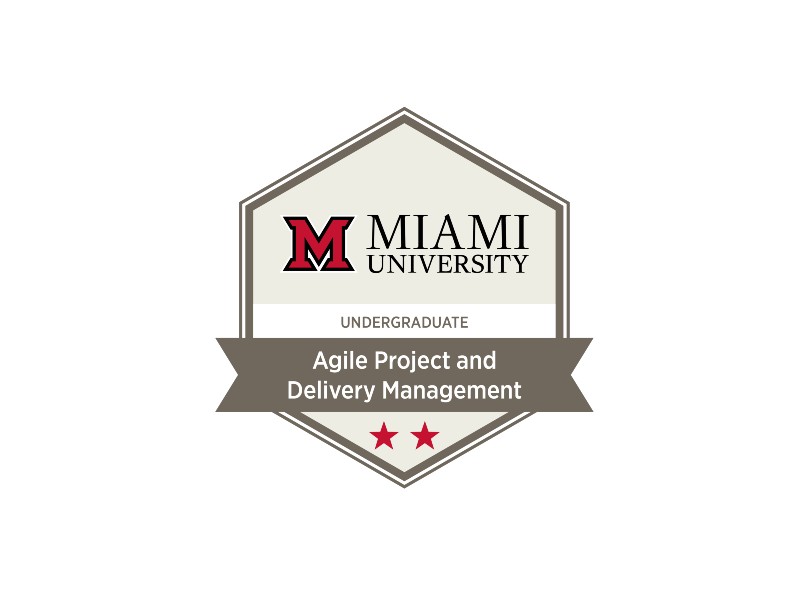 agile project and delivery management badge
