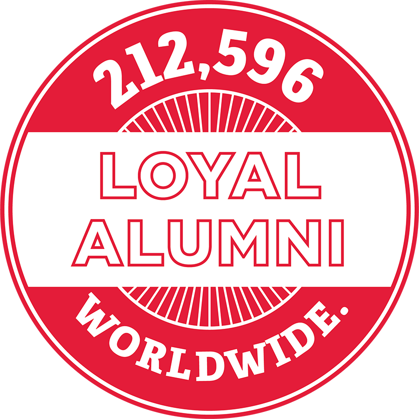 There are 212,596 loyal alumni worldwide.