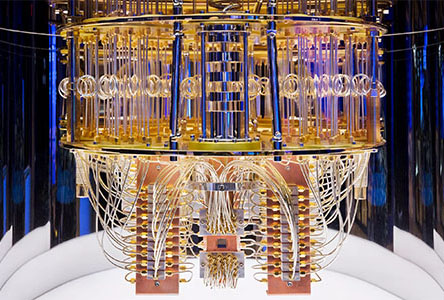  Inside an IBM Quantum System One, photo courtesy of IBM