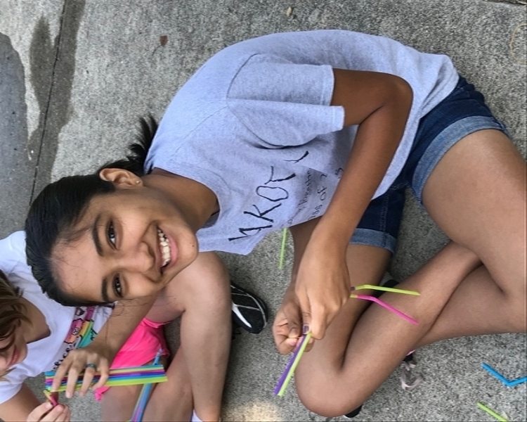 Girl with finished project
