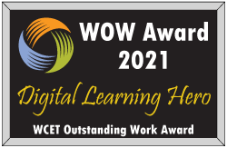 WOW Award 2021 Digital Learning Hero WCET Outstanding Work Award