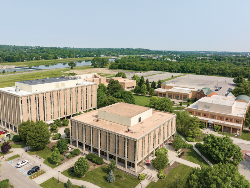 Aerial view of Hamilton Campus