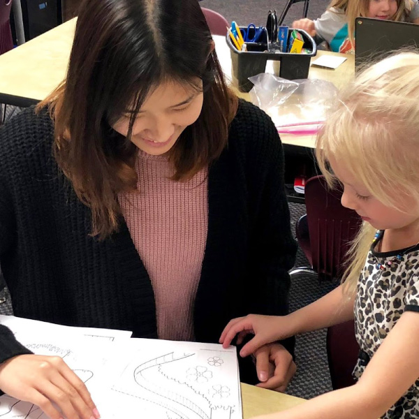 Teaching a local 1st grader to read