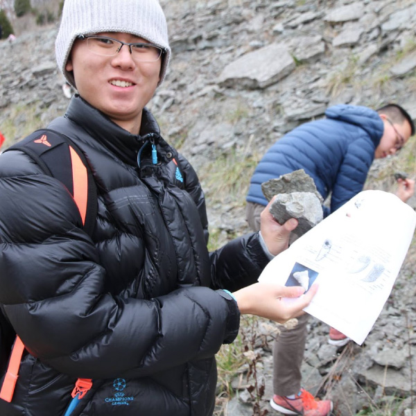 Fossil hunting for Geology class